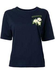 футболка с цветочной заплаткой Muveil