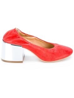 туфли на контрастном каблуке Mm6 Maison Margiela