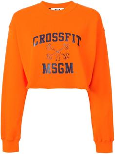 укороченная толстовка MSGM
