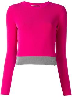 bicolour cropped jumper Cédric Charlier