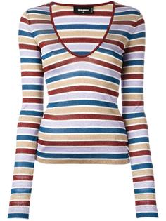 scoop neck striped T-shirt Dsquared2