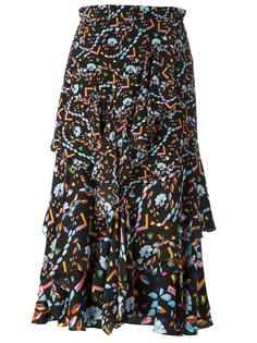 floral print ruffled skirt Peter Pilotto