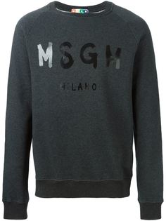 толстовка с принтом логотипа  MSGM