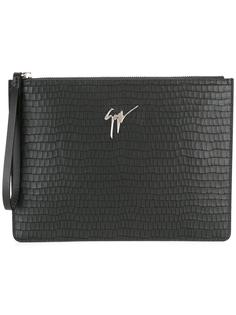 crocodile embossed clutch Giuseppe Zanotti Design