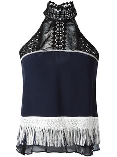 fringe racer blouse Jonathan Simkhai