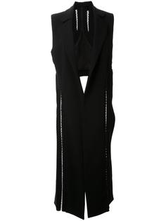 laced detail asymmetric waistcoat  Dion Lee