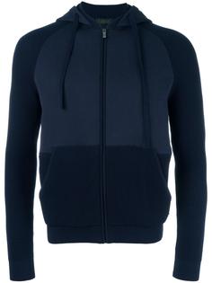 panelled zipped hoodie Z Zegna