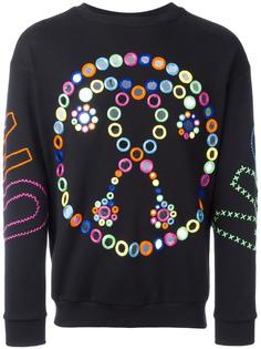 mirror embroidered sweatshirt Moschino