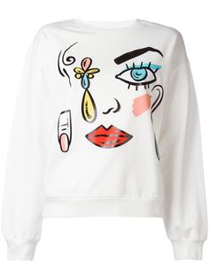 face print sweatshirt Boutique Moschino