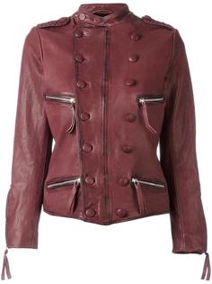 double-breasted leather jacket Faith Connexion