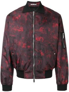 abstract print bomber jacket Dior Homme