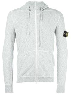 kangaroo pockets zipped hoodie Stone Island