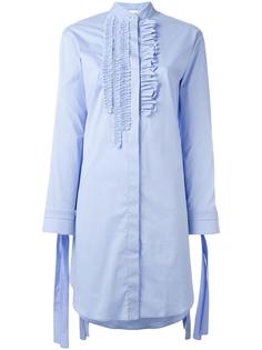 ruffled detail shirt dress Cédric Charlier