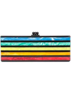 striped clutch Edie Parker