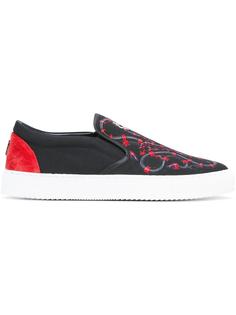 snakes print slip-on sneakers Marcelo Burlon County Of Milan