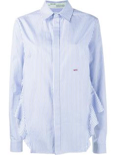 ruffle cropped-back shirt Off-White