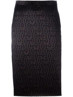 юбка-карандаш с логотипом Givenchy