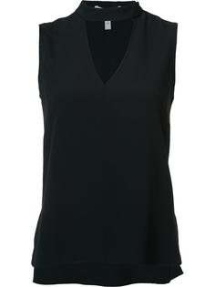 топ с высоким воротником и вырезом Derek Lam 10 Crosby
