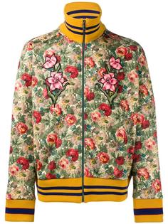 куртка с цветочным принтом   Gucci