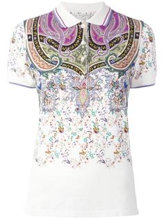 abstract print polo shirt Etro