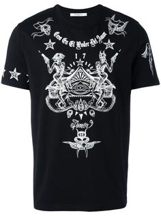 футболка с тату-принтом Givenchy