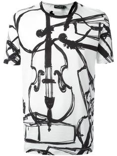 футболка с принтом с виолончелью Dolce &amp; Gabbana
