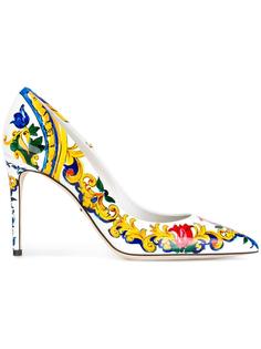 туфли-лодочки с узором Majolica Dolce &amp; Gabbana