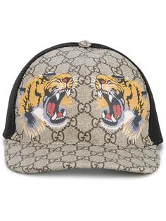 бейсболка GG Supreme с принтом в виде львов Gucci