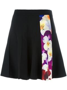 pansy stripe A-line skirt Christopher Kane