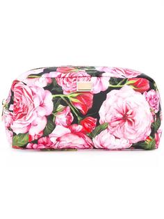 косметичка с принтом роз  Dolce &amp; Gabbana