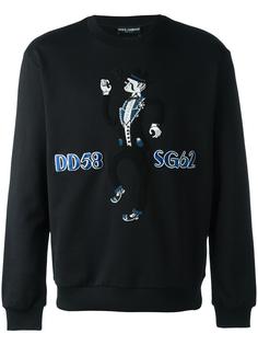 толстовка с заплаткой в виде музыканта  Dolce &amp; Gabbana
