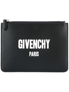клатч Paris с принтом логотипа Givenchy