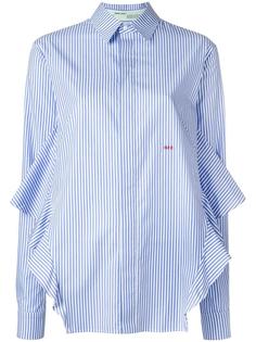 ruffle striped shirt Off-White