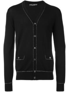 кардиган с контрастной строчкой Dolce &amp; Gabbana