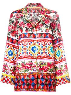 пижамная рубашка с узором Mambo  Dolce &amp; Gabbana