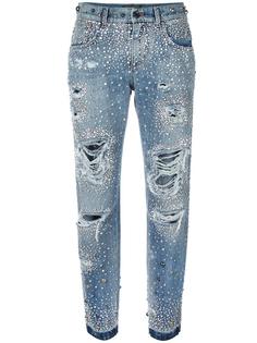 джинсы бойфренда с кристаллами  Dolce &amp; Gabbana