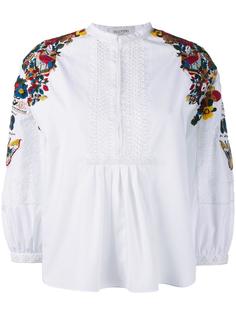 рубашка с вышивкой Valentino