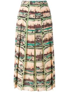 плиссированная юбка  Gucci