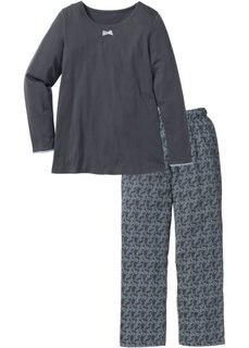 Пижама (шиферно-серый с рисунком) Bonprix