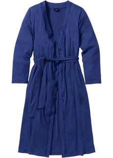 Трикотажный халат (темно-синий) Bonprix