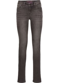 Джинсы Skinny, низкий рост (K) (черный) Bonprix