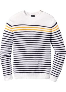 Пуловер Slim Fit (темно-синий/темно-красный в по) Bonprix