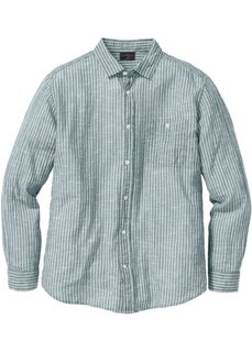 Рубашка Regular Fit в полоску (синий/белый в полоску) Bonprix