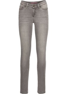 Джинсы Skinny, cредний рост (N) (серый) Bonprix
