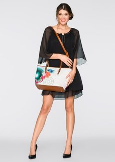 Шопер с принтом (белый с рисунком) Bonprix