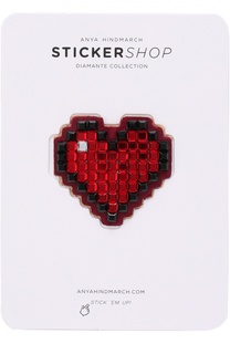 Стикер Heart Diamante из замши Anya Hindmarch