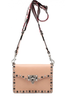 Сумка Guitar Rockstud Rolling с вышитым ремнем Valentino
