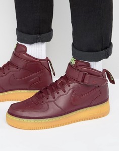 Красные кроссовки средней высоты Nike Air Force 1 07 LV8 804609-602 - Красный