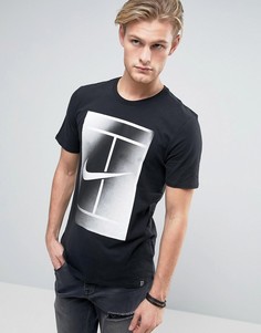 Черная футболка с логотипом в стиле ретро Nike Court 848666-010 - Черный