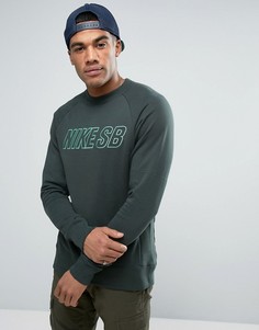 Nike SB Everett Crew Sweat In Green 800139-364 - Зеленый